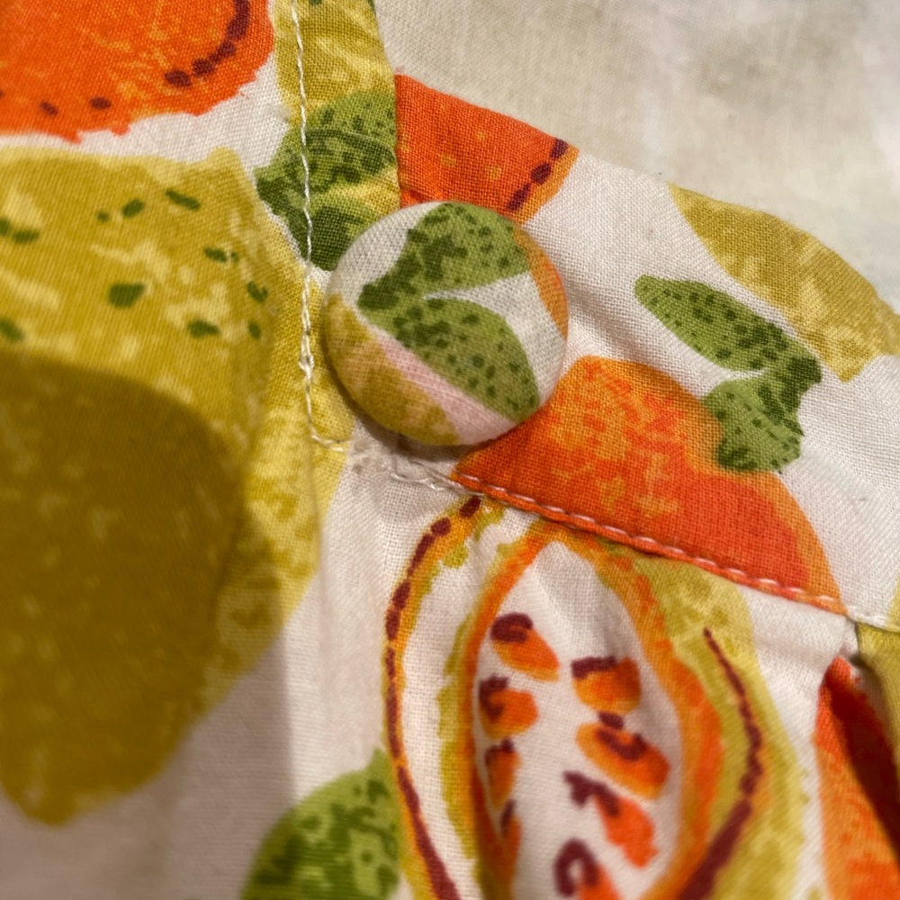 Cute Citrus Print Sleeveless Mini Dress - Picture 4 of 6